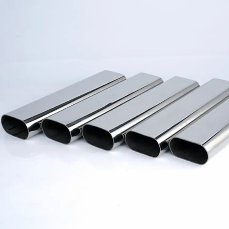 Tube en acier ovale